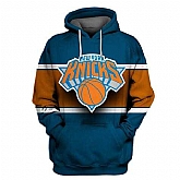 Knicks Blue All Stitched Hooded Sweatshirt,baseball caps,new era cap wholesale,wholesale hats